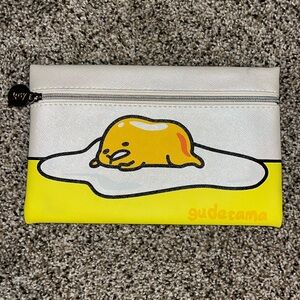 Ipsy Gudetama makeup bag